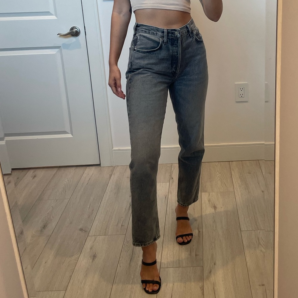 AGOLDE High Rise Tapered Fen Jeans